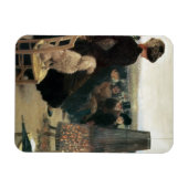 Magnet Flexible Les courses à Auteuil, partie d'un triptyque (huil (Horizontal)