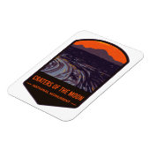 Magnet Flexible Les Cratères Du Monument National De La Lune (Côté Gauche)