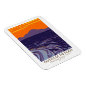 Magnet Flexible Les cratères du Monument National de la Lune Idaho (Côté Droit)