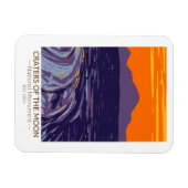 Magnet Flexible Les cratères du Monument National de la Lune Idaho (Horizontal)