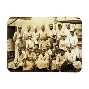 Magnet Flexible Les cuisiniers du bateau à bord de R.M.S. Teutoni