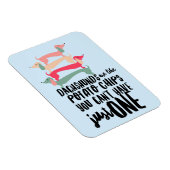 Magnet Flexible Les dachshunds sont comme les chips de pommes de t (Côté Droit)