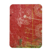 Magnet Flexible Les Dandelions prennent du vent contre le ciel ros (Vertical)