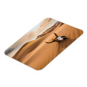 Magnet Flexible Les déserts | Crâne de vache Dunes de sable ondulé (Côté Gauche)