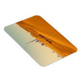 Magnet Flexible Les déserts | Vue Skyline de Dubaï avec chameaux (Côté Droit)