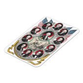 Magnet Flexible Les dix premiers présidents des États-Unis (Côté Gauche)