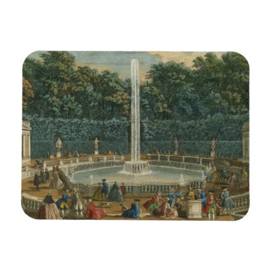 Magnet Flexible Les Domes dans le Jardin de Versailles, pub. par L (Horizontal)