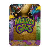 Magnet Flexible Les doubloons graphiques sur le thème Mardi Gras d (Vertical)