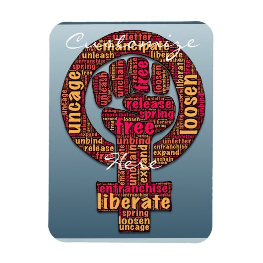 Magnet Flexible les droits des femmes soulevés après 2017 LGBTQIA (Vertical)