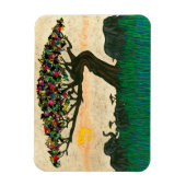 Magnet Flexible Les éléphants sur les plans de l'Afrique (Vertical)