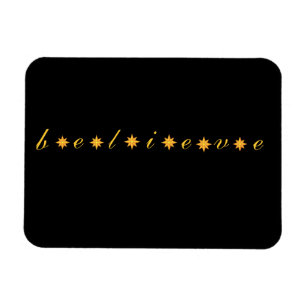 Magnet Flexible Les étoiles noires et d'or