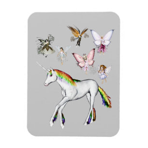Magnet Flexible Les fées colorent la licorne