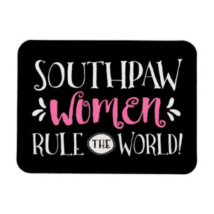 Magnet Flexible Les femmes de Southpaw gouvernent la carte du mond