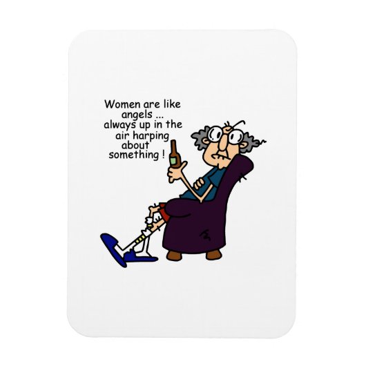 Magnet Flexible Les Femmes Sont Comme Des Anges (Vertical)