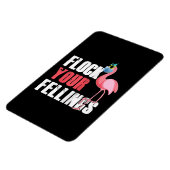 Magnet Flexible Les femmes volent vos sentiments Flamant rose amus (Côté Gauche)