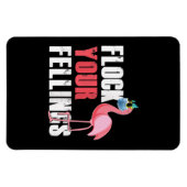 Magnet Flexible Les femmes volent vos sentiments Flamant rose amus (Horizontal)