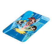 Magnet Flexible Les Filles Powerpuff Se Lancent Dans L'Air (Côté Gauche)