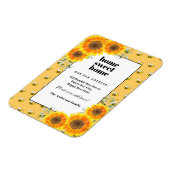 Magnet Flexible Les fleurs de soleil bourdonnent abeilles nouvelle (Côté Gauche)