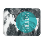 Magnet Flexible Les fleuves | L'aventure est dehors Citation (Horizontal)