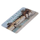 Magnet Flexible Les girafes au trou d'eau (Côté Gauche)