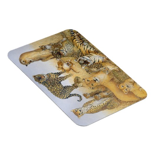 Magnet Flexible Les grands chats (Côté Droit)