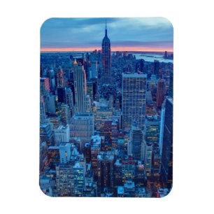 Magnet Flexible Les gratte-ciel de Manhattan sont allumés