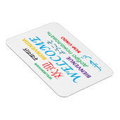 MAGNET FLEXIBLE LES GREETINGS DES LANGUES DE LA TERRE (Côté Droit)