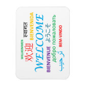 MAGNET FLEXIBLE LES GREETINGS DES LANGUES DE LA TERRE (Vertical)