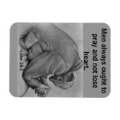 Magnet Flexible Les hommes devraient toujours prier Citation bibli (Horizontal)