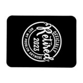 Magnet Flexible Les Hommes Retraités 2023 Plus Mon Problème - Vint (Horizontal)