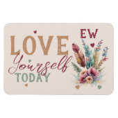 Magnet Flexible Les initiales personnalisées vous aiment aujourd'h (Horizontal)