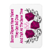 Magnet Flexible Les joueurs de Bunco ont un aimant de talent (Vertical)