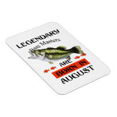 Magnet Flexible Les légendaires Maîtres de basse sont nés en août (Côté Droit)