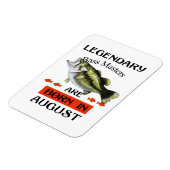 Magnet Flexible Les légendaires Maîtres de basse sont nés en août (Côté Gauche)