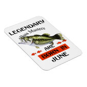 Magnet Flexible Les légendaires Maîtres de basse sont nés en juin (Côté Droit)