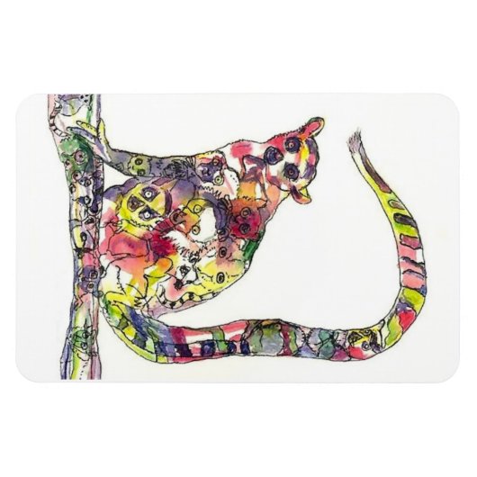 Magnet Flexible Les lémuriens dans un aimant de lémur (Horizontal)