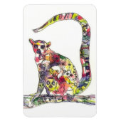 Magnet Flexible Les lémuriens dans un aimant de lémur (Vertical)