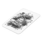 Magnet Flexible Les loups d'Odin dessinés à la main (Côté Gauche)