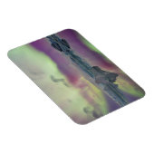 Magnet Flexible Les lumières Aurora reflètent la lagune | Islande (Côté Droit)