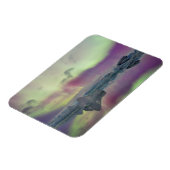 Magnet Flexible Les lumières Aurora reflètent la lagune | Islande (Côté Gauche)