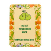 Magnet Flexible Les meilleures choses viennent dans l'annonce de p (Vertical)