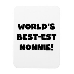 Magnet Flexible Les meilleurs cadeaux Nonnie du monde de Black Tex