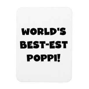 Magnet Flexible Les meilleurs cadeaux Poppi Black Text du monde
