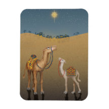 Les mignons chameaux de Bethléem aimant Noël