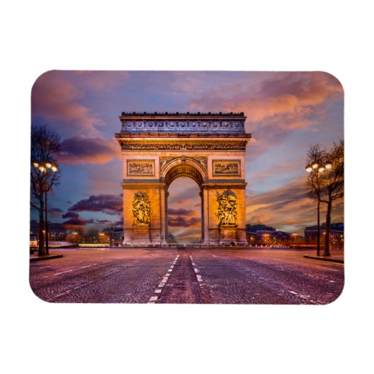 Magnet Flexible Les monuments | Arc de Triomphe, Paris France (Horizontal)