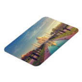 Magnet Flexible Les monuments | Couleurs du Taj Mahal (Côté Gauche)