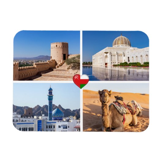 Magnet Flexible Les monuments du Sultanat d'Oman (Horizontal)