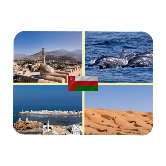 Magnet Flexible Les monuments du Sultanat d'Oman (Horizontal)