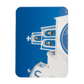 Magnet Flexible Les monuments | Église grecque du dôme bleu (Vertical)