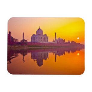 Magnet Flexible Les monuments   Taj Mahal au coucher du soleil